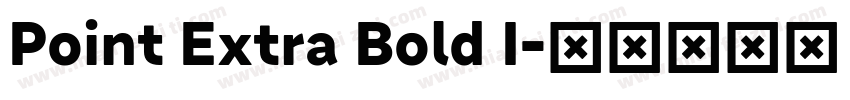 Point Extra Bold I字体转换